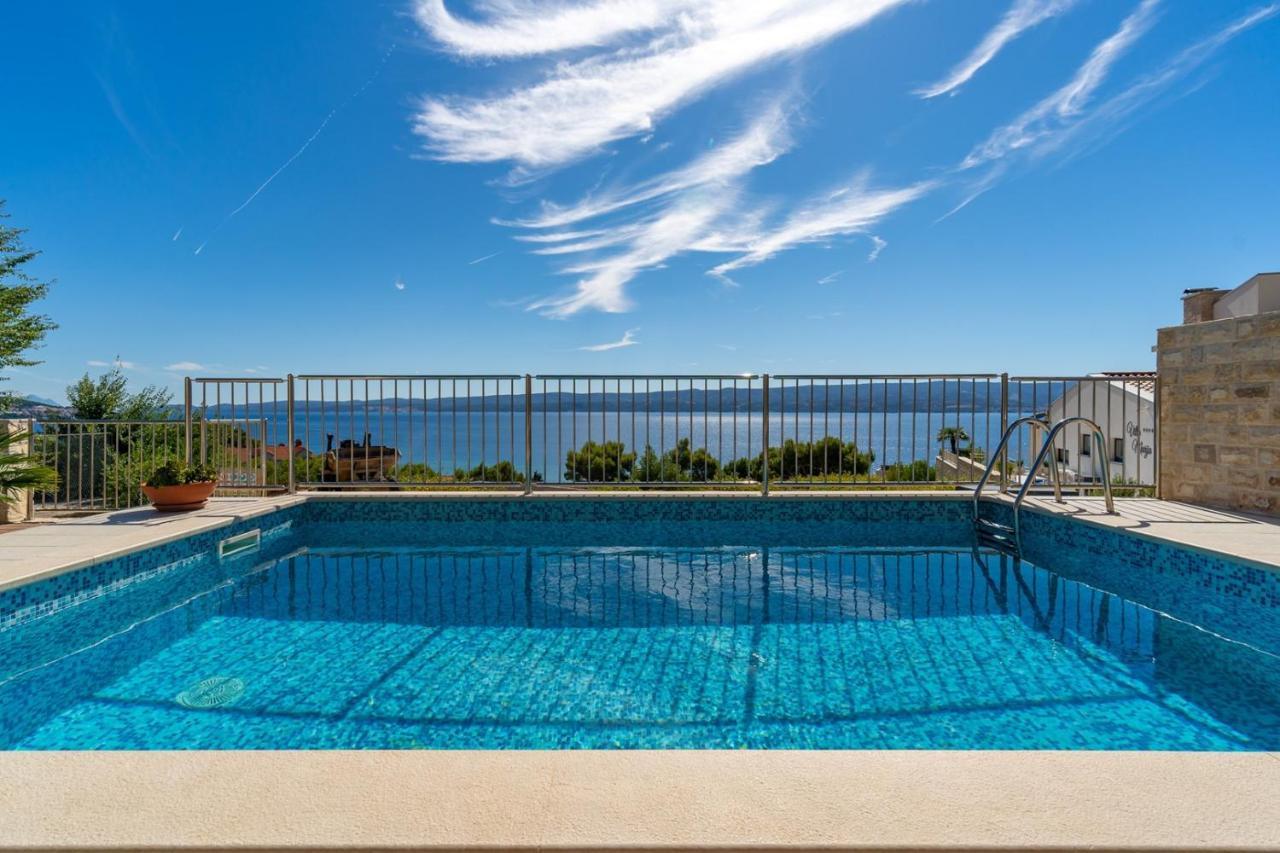Villa Oslo - Luxury Place With Sea Views & Heated Pool, 300M Far From Sandy Beach Omis Exterior photo